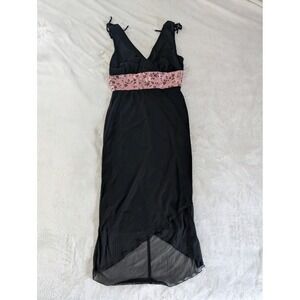 VTG Ruby Rox Y2K Midi Babydoll Dress‎ Sz M Whimsigoth Fairy Dark Romantic Witchy